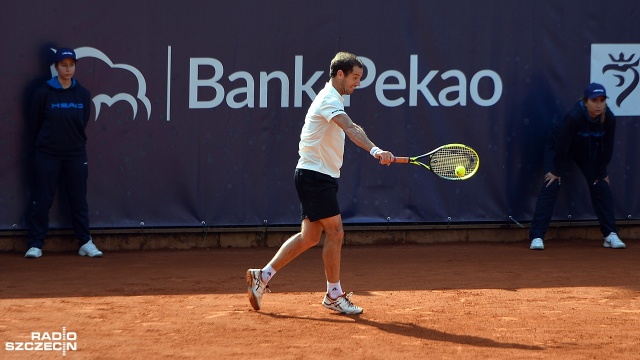 Richard Gasquet [FRA] - Florian Mayer [GER]. Fot. Łukasz Szełemej [Radio Szczecin] Richard Gasquet wygrywa Pekao Szczecin Open! [DUŻO ZDJĘĆ]