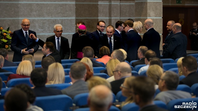 Prezydent Andrzej Duda w Szczecinie. Fot. Weronika Łyczywek [Radio Szczecin] Prezydent RP zwraca uwagę na brak europejskiej solidarności [ZDJĘCIA]