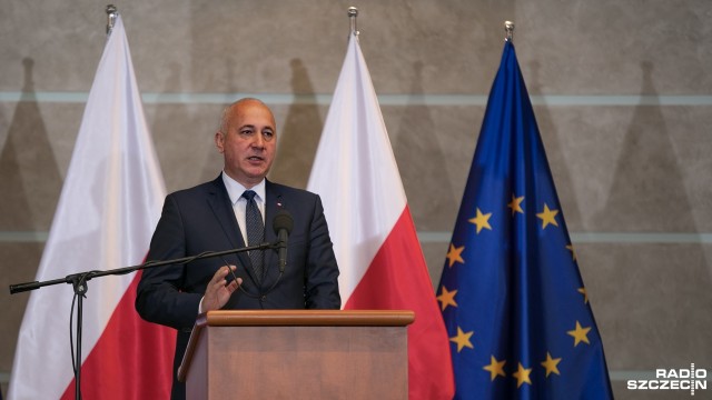 Prezydent Andrzej Duda w Szczecinie. Fot. Weronika Łyczywek [Radio Szczecin] Prezydent RP zwraca uwagę na brak europejskiej solidarności [ZDJĘCIA]