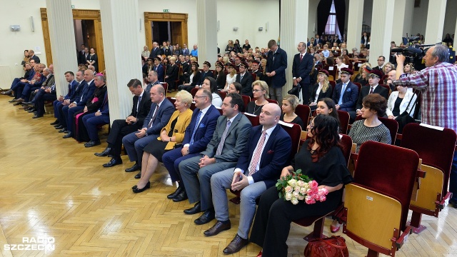 Inauguracja roku na Pomorskim Uniwersytecie Medycznym. Fot. Łukasz Szełemej [Radio Szczecin] Przyszli lekarze zainaugurowali rok akademicki [WIDEO, ZDJĘCIA]