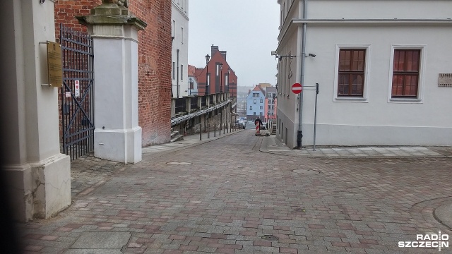 Ulica Kuśnierska na szczecińskim Podzamczu po przebudowie.
