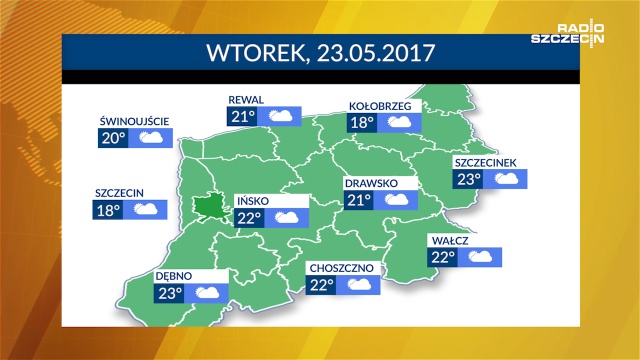 Wtorek zapowiada się słonecznie i ciepło. Od 18 do nawet 23 stopni Celsjusza. Nie powinno padać. W środę i czwartek będzie o kilka stopni mniej.