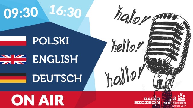 W związku z finałem regat The Tall Ships Races, od piątku do wtorku Radio Szczecin emitować będzie - trzy razy dziennie - specjalne serwisy informacyjne w języku angielskim i niemieckim.
