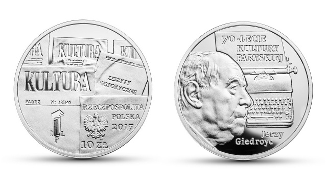 Narodowy Bank Polski upamiętnia 70-lecie Kultury Paryskiej. Bank centralny wyemitował z tej okazji kolekcjonerską srebrną monetę o nominale 10 złotych.