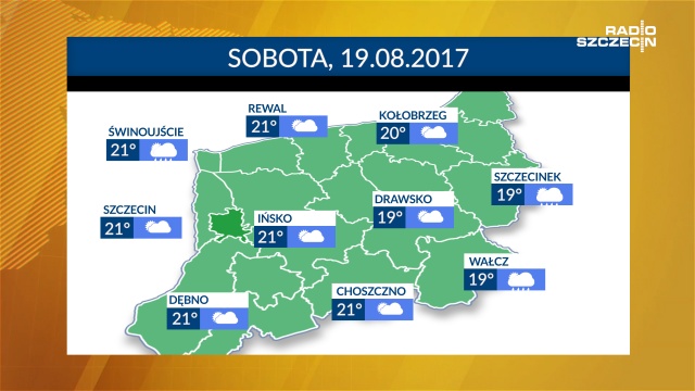 Więcej słońca niż deszczu w sobotę. Temperatury umiarkowane i podobnie będzie przez najbliższe dni.