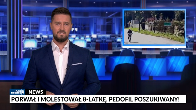 Poszukiwania pedofila, który molestował 8-latkę z Bierzwnika, rusza remont na Krzywoustego w Szczecinie, Azoty Arena - to ostatni dzień, celebryci na Pekao Szczecin Open i mistrzostwa Polski spadochroniarzy w Dąbiu - o tym w RS News.