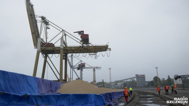 Granulat siarki jest bezpieczny dla ludzi, a teren, na którym go składujemy dobrze zabezpieczony - mówi prezes zarządu OT Port Świnoujście Ludwik Heinsch. Od tygodnia w porcie trwa przeładunek na statek granulatu z tarnobrzeskiego Siarkopolu.