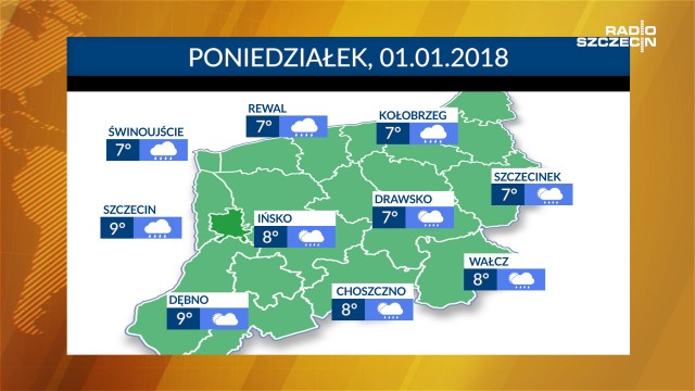 Pierwszy dzień nowego roku skąpany w deszczu. Temperatury bardziej jesienne i w najbliższych dniach raczej bez rewolucji w pogodzie.