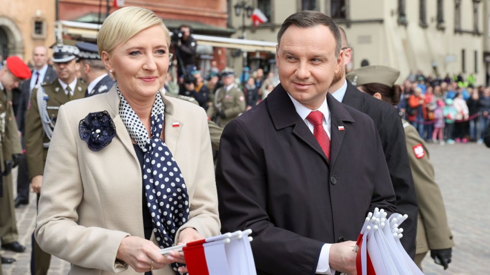 Obchody Dnia Flagi RP przed Zamkiem Królewskim w Warszawie. Fot. Grzegorz Jakubowski / KPRP