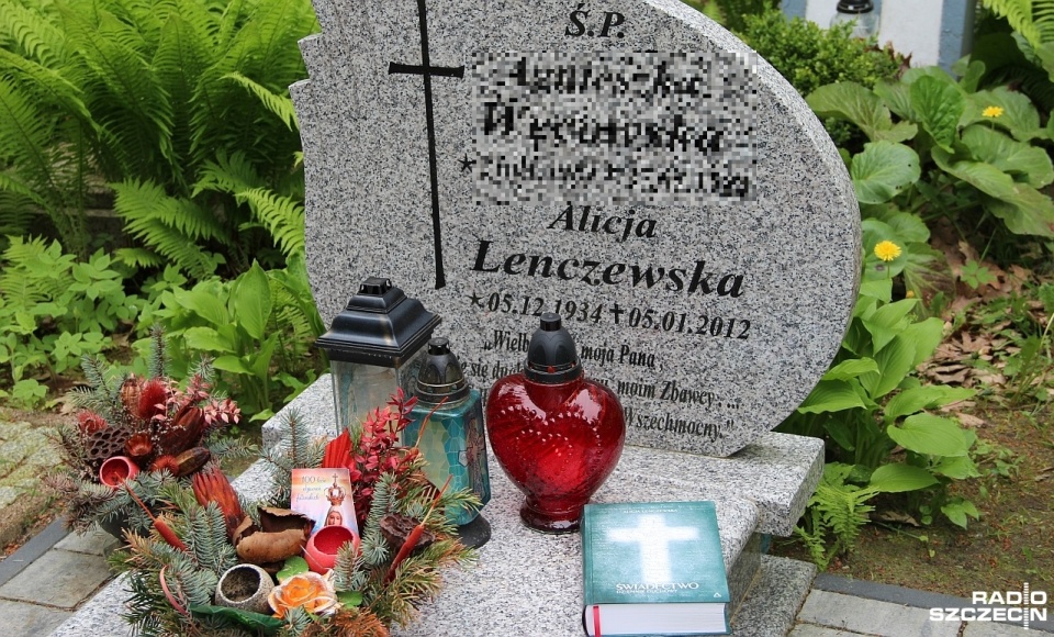 Alicja Lenczewska zmarła w 2012 roku. Jest pochowana na Cmentarzu Centralnym w Szczecinie. Fot. Piotr Kołodziejski [Radio Szczecin]