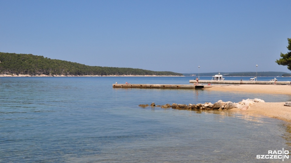 Plaża w Chorwacji. Fot. Marek Borowiec [Radio Szczecin]