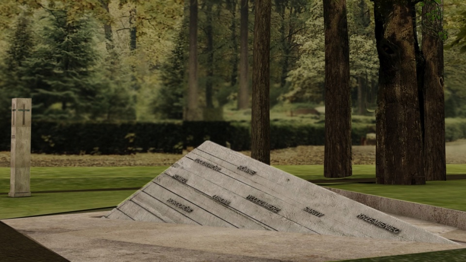 Projekt pomnika poświęconego ofiarom nacjonalizmu ukraińskiego. Źródło: www.kresywschodnie.org.pl