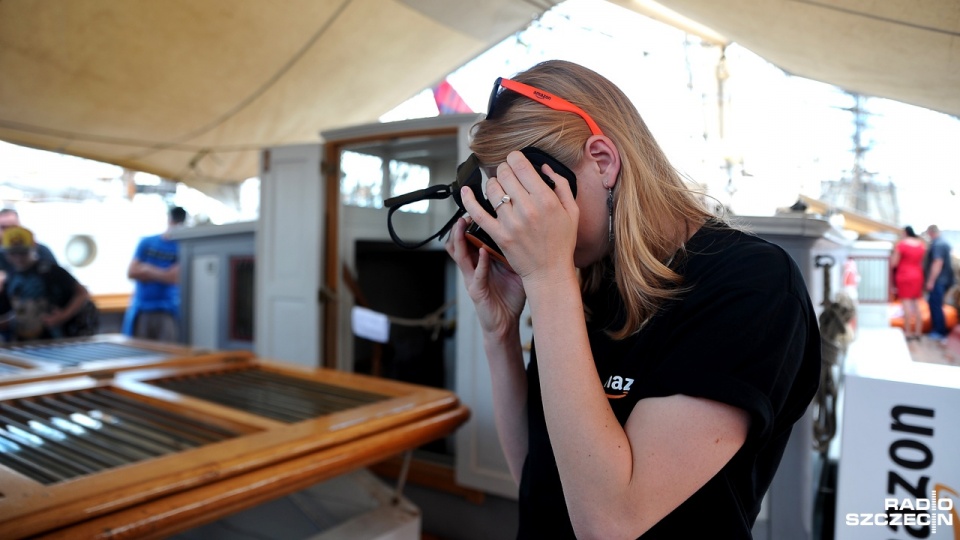 Amazon rekrutuje na pokładzie "Tre Kronor af Stockholm". Fot. Olaf Nowicki [Radio Szczecin]