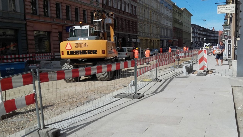 Remont ulicy Jagiellońskiej. Fot. ZDiTM