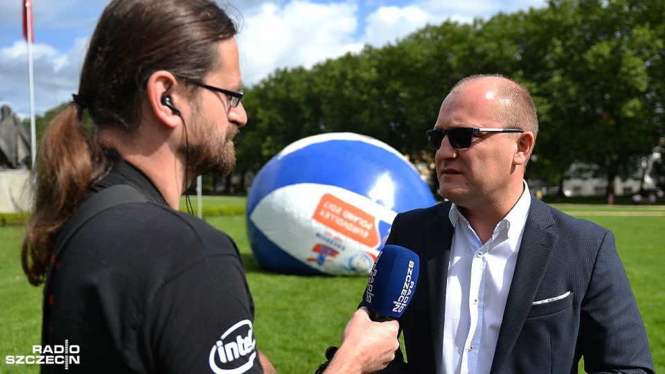 Miasto zapłaciło za udział w siatkarskim Euro 2 mln złotych. Zdaniem Krzystka, to dobrze wydane pieniądze. Fot. Łukasz Szełemej [Radio Szczecin]