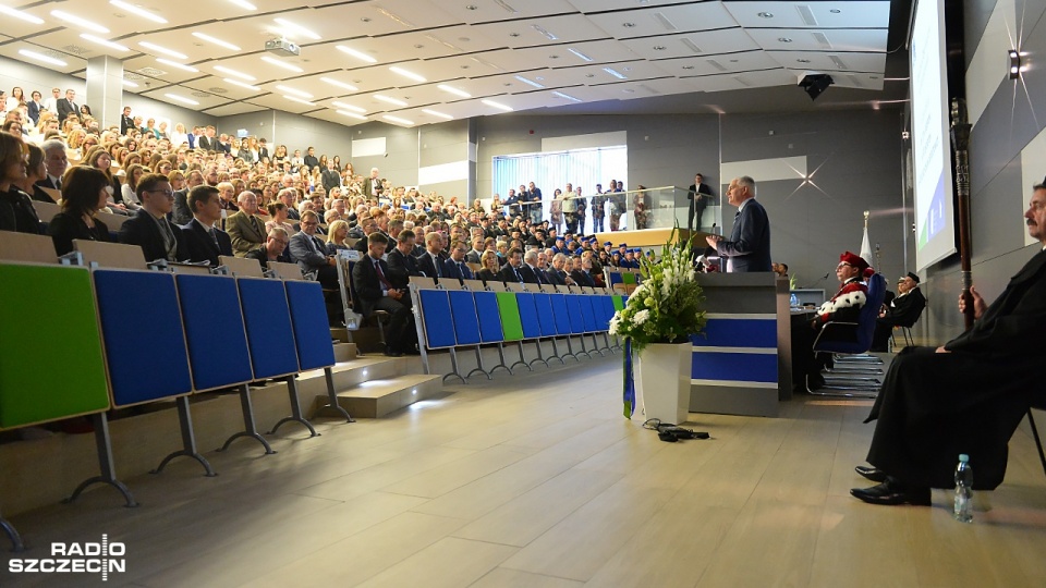 Minister Jarosław Gowin w Szczecinie. Fot. Łukasz Szełemej [Radio Szczecin]