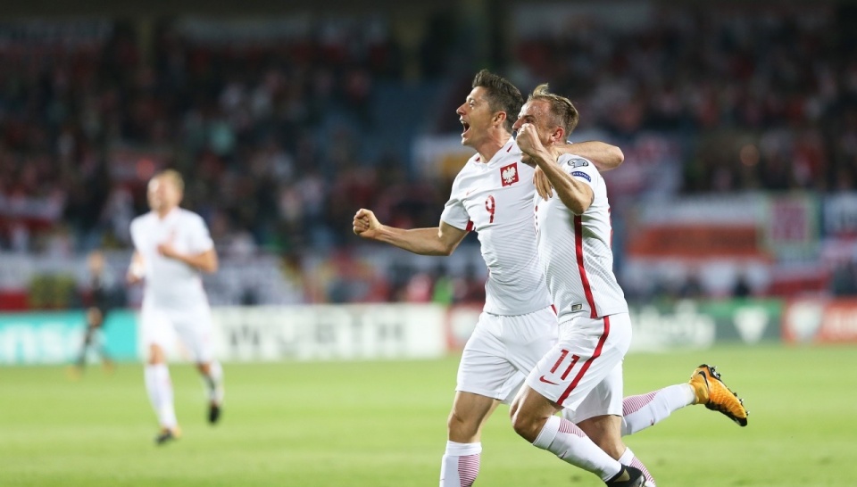 Robert Lewandowski i Kamil Grosicki. Fot. PZPN