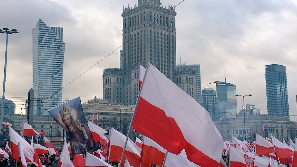 Marsz Niepodległości w Warszawie. Fot.: Stowarzyszenie Marsz Niepodległości, źródło: www.twitter.com/stowmarszn