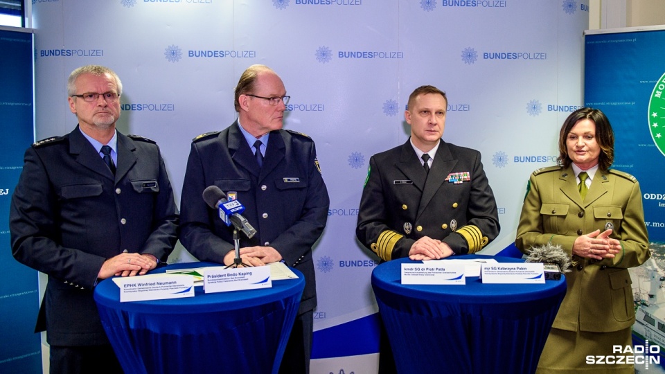 Placówka w Pomellen działa od stycznia 2016 roku. Służy w niej 40 pograniczników: 20 z Niemiec i 20 z Polski. Fot. Olaf Nowicki [Radio Szczecin]