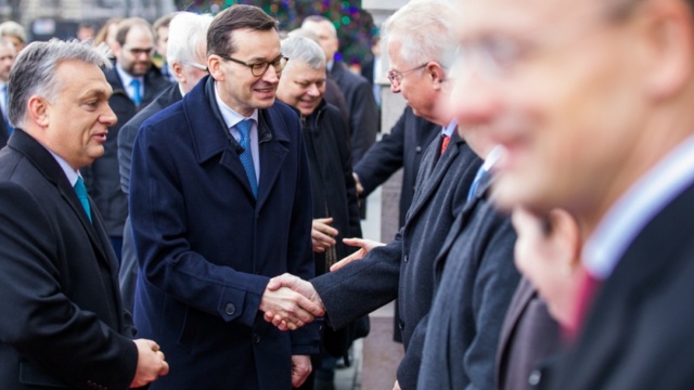 Premier Mateusz Morawiecki i Viktor Orban. Fot. Kancelaria Prezesa Rady Ministrów, www.premier.gov.pl Koniec wizyty premiera Morawieckiego na Węgrzech [WIDEO, ZDJĘCIA]