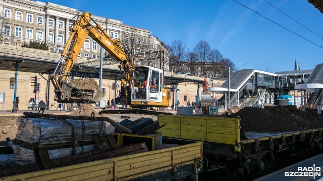 Łączny koszt drugiego etapu modernizacji to około 60 mln złotych. Fot.Weronika Łyczywek [Radio Szczecin] "Ma być jedną z najnowocześniejszych stacji w Polsce". Dworzec PKP w remoncie [WIDEO, ZDJĘCIA]