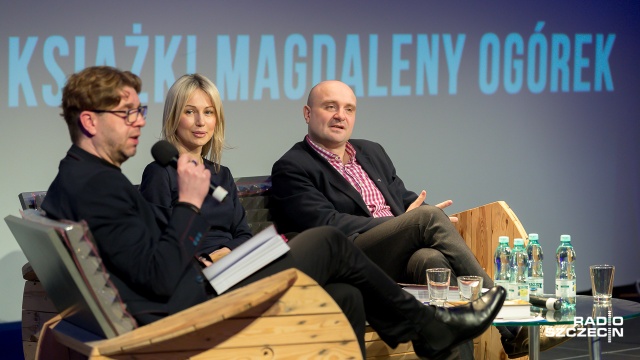 Magdalena Ogórek dodała, że rodzina Otto von Wächtera próbowała bezskutecznie zablokować wydanie książki. „Lista Wächtera” stała się już bestsellerem. Fot. Robert Stachnik [Radio Szczecin] "Lista Wächtera", czyli spotkanie z dr Magdaleną Ogórek w Radiu Szczecin [WIDEO, ZDJĘCIA]