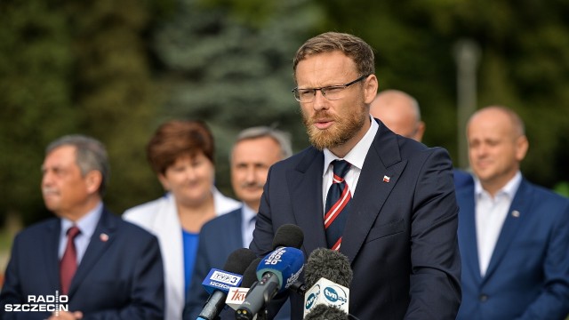 Zbigniew Bogucki. Fot. Łukasz Szełemej [Radio Szczecin] PiS przedstawia kandydatów do sejmiku. Kto na liście? [ZDJĘCIA]