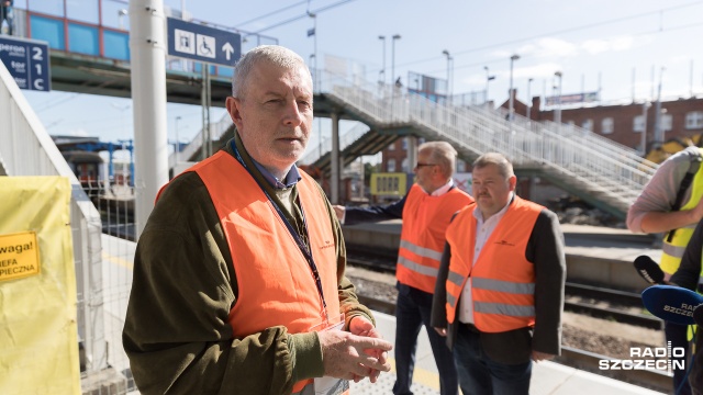 Fot. Robert Stachnik [Radio Szczecin] Dworzec PKP w remoncie. Jak idą prace? [ZDJĘCIA]