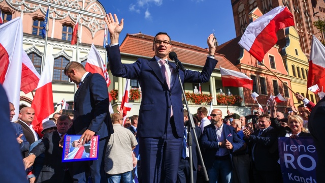 Spotkanie premiera Mateusza Morawieckiego w Stargardzie. Fot. Kamila Kozioł [Radio Szczecin] "Niestety musimy pilnować Polski" [ZDJĘCIA]