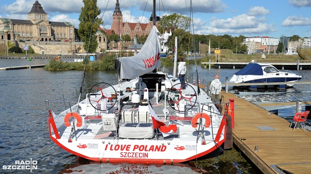 Jacht "I love Poland". Fot. Łukasz Szełemej [Radio Szczecin] Jacht na 100-lecie niepodległości można oglądać w Szczecinie [ZDJĘCIA]