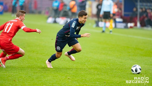 Pogoń Szczecin - Miedź Legnica 2:0 (0:0). Fot. Robert Stachnik [Radio Szczecin] Czwarte z rzędu zwycięstwo Pogoni. Dwie bramki Guarrotxeny [WIDEOx2, DUŻO ZDJĘĆ]