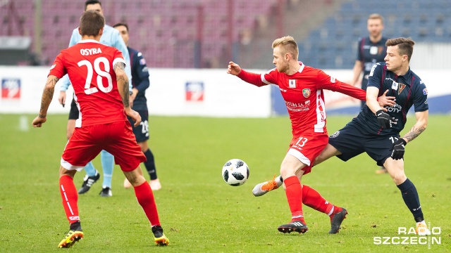 Pogoń Szczecin - Miedź Legnica 2:0 (0:0). Fot. Robert Stachnik [Radio Szczecin] Czwarte z rzędu zwycięstwo Pogoni. Dwie bramki Guarrotxeny [WIDEOx2, DUŻO ZDJĘĆ]