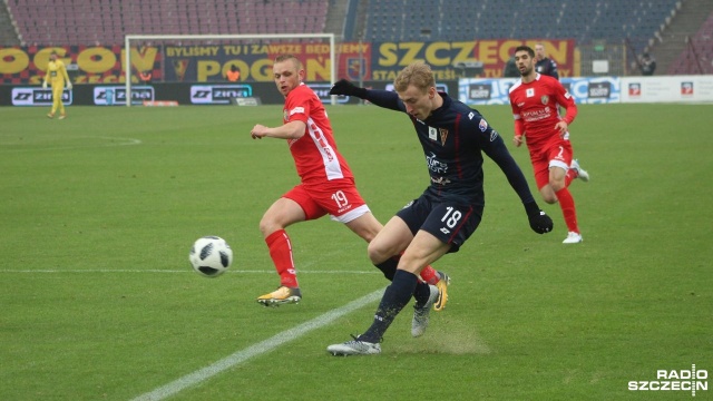 Pogoń Szczecin - Miedź Legnica 2:0 (0:0). Fot. Małgorzata Elmerych [Radio Szczecin] Czwarte z rzędu zwycięstwo Pogoni. Dwie bramki Guarrotxeny [WIDEOx2, DUŻO ZDJĘĆ]