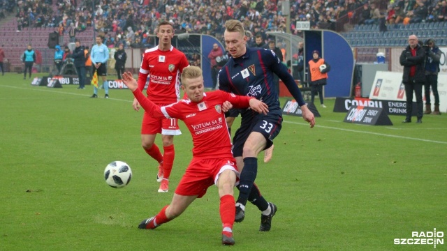 Pogoń Szczecin - Miedź Legnica 2:0 (0:0). Fot. Małgorzata Elmerych [Radio Szczecin] Czwarte z rzędu zwycięstwo Pogoni. Dwie bramki Guarrotxeny [WIDEOx2, DUŻO ZDJĘĆ]