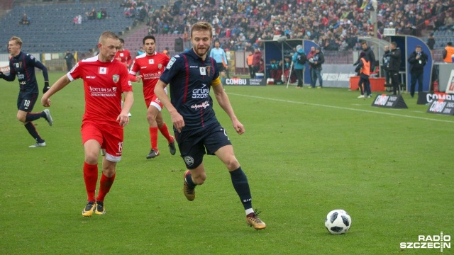 Pogoń Szczecin - Miedź Legnica 2:0 (0:0). Fot. Małgorzata Elmerych [Radio Szczecin] Czwarte z rzędu zwycięstwo Pogoni. Dwie bramki Guarrotxeny [WIDEOx2, DUŻO ZDJĘĆ]