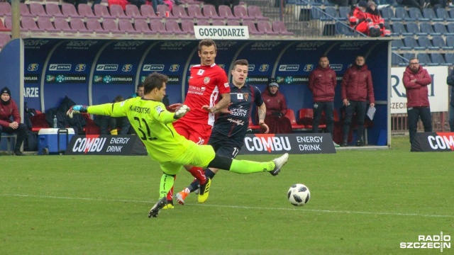 Pogoń Szczecin - Miedź Legnica 2:0 (0:0). Fot. Małgorzata Elmerych [Radio Szczecin] Czwarte z rzędu zwycięstwo Pogoni. Dwie bramki Guarrotxeny [WIDEOx2, DUŻO ZDJĘĆ]