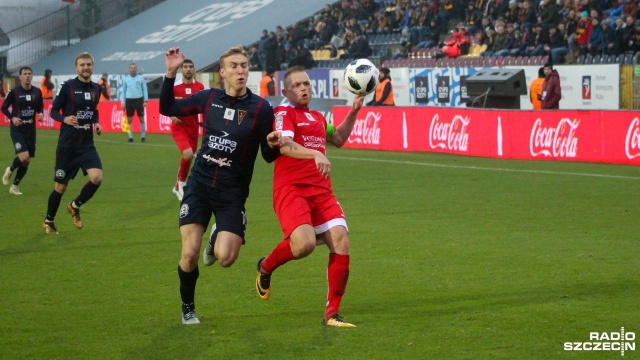 Pogoń Szczecin - Miedź Legnica 2:0 (0:0). Fot. Małgorzata Elmerych [Radio Szczecin] Czwarte z rzędu zwycięstwo Pogoni. Dwie bramki Guarrotxeny [WIDEOx2, DUŻO ZDJĘĆ]