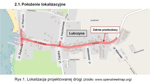 Ulice Plażowa, Żeglarska i Lipowa w Lubczynie przejdą gruntowny remont.
