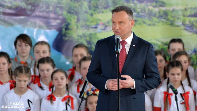 Prezydent Andrzej Duda odwiedził w poniedziałek Choszczno. Jest pierwszą głową państwa, która przyjechała do tego miasta.