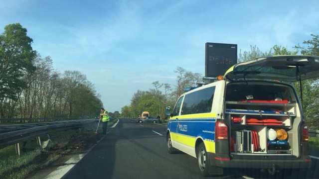 Zablokowana jest Autostrada A11 ze Szczecina w kierunku Berlina.