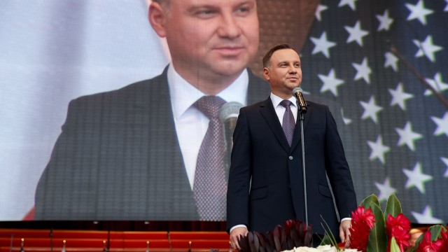 Chicago - prezydent Duda odsłonił tablicę dwóch prezydentów