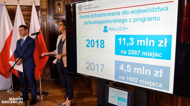 Ponad 120 umów na dofinansowanie podpisał wojewoda zachodniopomorski Tomasz Hinc na rządowe programy Maluch Plus i Opieka 75 Plus. Kwota przyznanych środków to ponad 12 milionów złotych.