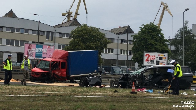 Poważny wypadek i ogromne korek na wjazdach do Szczecina.