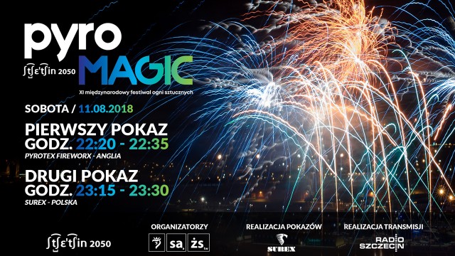 W sobotę wieczorem podziwiać będziemy możliwości firmy Pyrotex Fireworks z Anglii oraz prezentację gospodarza Festiwalu - firmy SUREX. Organizatorzy spodziewają się tysięcy - tak jak w piątek - widzów ze Szczecina i turystów.
