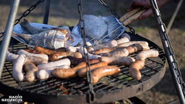 Mieszkańcy Żydowiec w Szczecinie bawią się. Święto Węgorza to festyn, który odbywa się w osiedlowym parku.