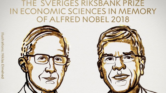 Nagrodę Banku Szwecji, czyli Nobla z ekonomii otrzymali w tym roku, amerykańscy naukowcy William Nordhaus i Paul M Romer , za badania nad relacjami ekonomii i zmian klimatycznych. W tym roku Nobla z ekonomii przyznano po raz 50.