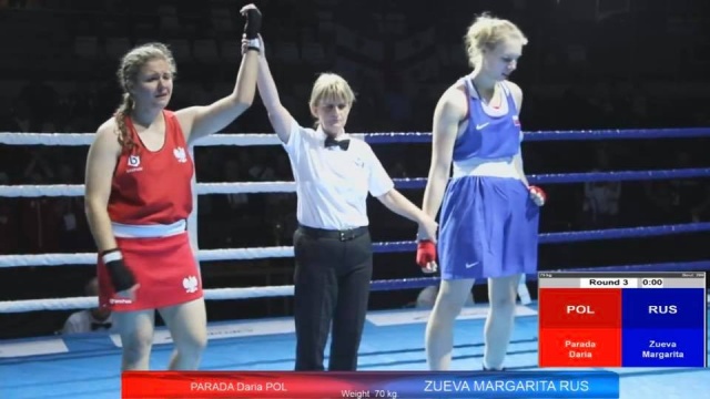 Daria Parada ze Skorpiona Szczecin została mistrzynią Europy w boksie juniorek, które zakończyły się w rosyjskiej Anapie. Szczecinianka w finałowej walce o złoty medal w kategorii do 75 kg jednogłośnie na punkty pokonała Rosjankę Margaritę Zujewą.
