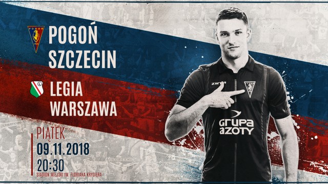 Piłkarze Pogoni w piątek wieczorem zmierzą się z Legią Warszawa w 15. kolejce rozgrywek. Dla dwóch zawodników szczecińskiej jedenastki - Huberta Matyni i Adama Buksy - będzie to ostatni występ przed zgrupowaniem reprezentacji Polski, która od poniedziałku rozpocznie przygotowania do meczów z Czechami i Portugalią.