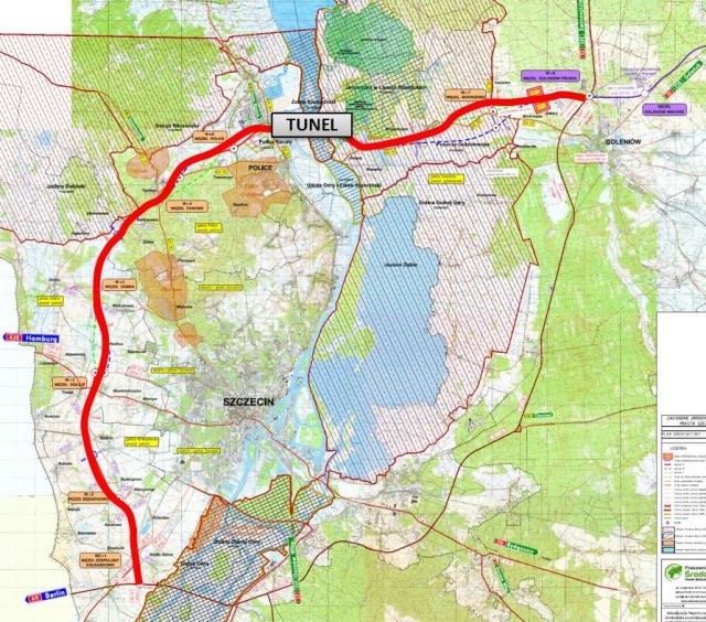 Sześć milionów złotych przekazał Generalnej Dyrekcji Dróg Krajowych i Autostrad minister infrastruktury. Pieniądze przeznaczone będą na stworzenie dokumentacji zachodniego obejścia Szczecina. Łączny budżet na wykonanie zadania to już 14 milionów złotych.