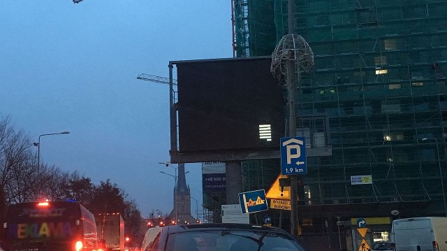 Już ponad miesiąc nie działają tablice szczecińskiego systemu zarządzania ruchem.